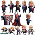 13pcs Christmas Trump Pendant Funny Trump Christmas Ornament Car Rear Mirror Decoration Trump Key PendantTrump Home Decoration Pendant